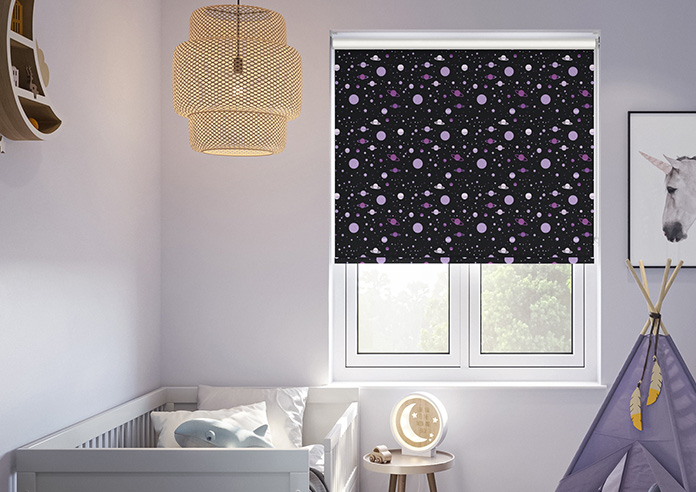 Space Explorer, Galactic Grape - Roller Blind - Image 3